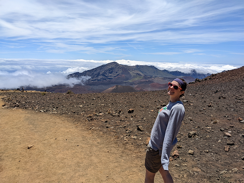 Krause hiking in Hawaii